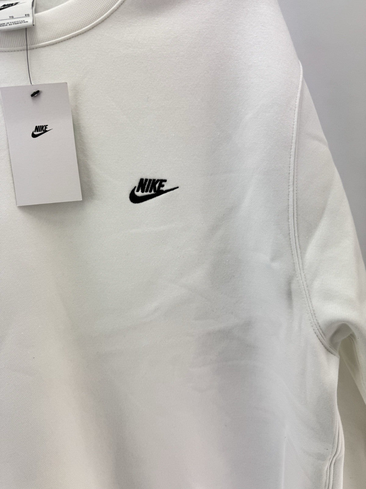 Nike Golf Club Crew Pullover Fleece Jumper Pullover UK XL /White /New /276843