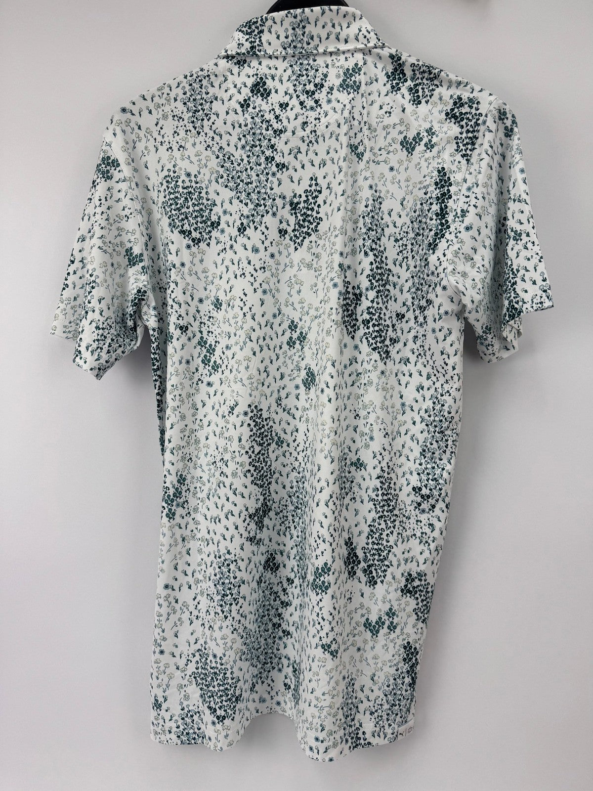 Puma Cloudspun Golf Garden Polo Men's Size Medium White Glow Floral Print/354184
