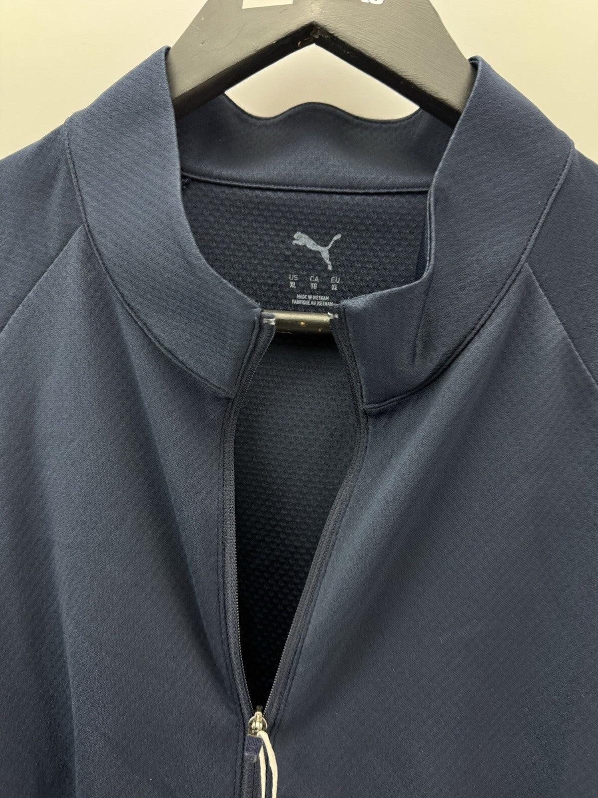 Womens Puma Lightweight Full Zip Knitted Golf Jacket Deep Navy Size XL/ 300814