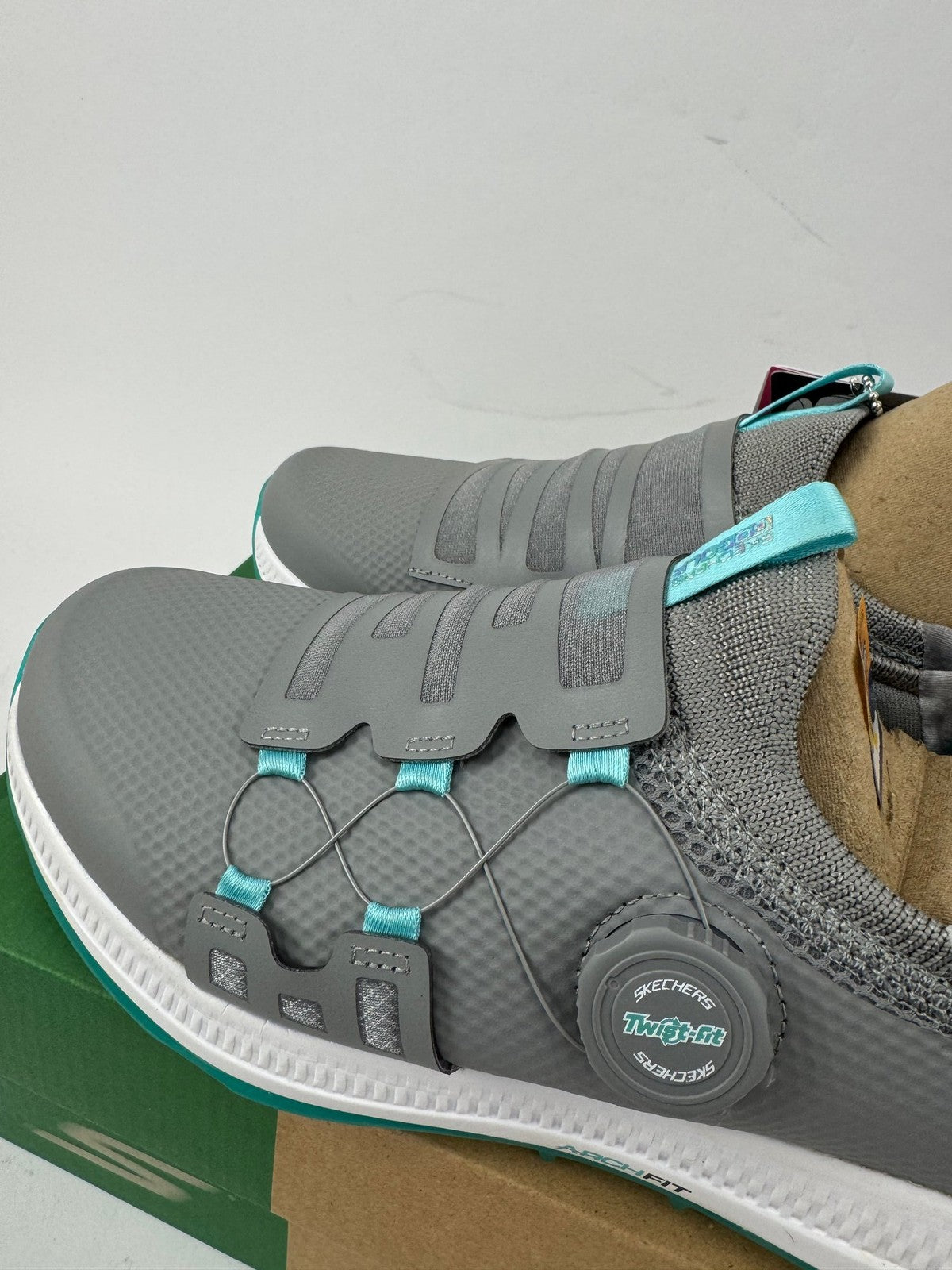 Skechers Go Golf Elite 5 Slip-In Womens Size UK 8 Grey/Aqua Arch Fit/349812