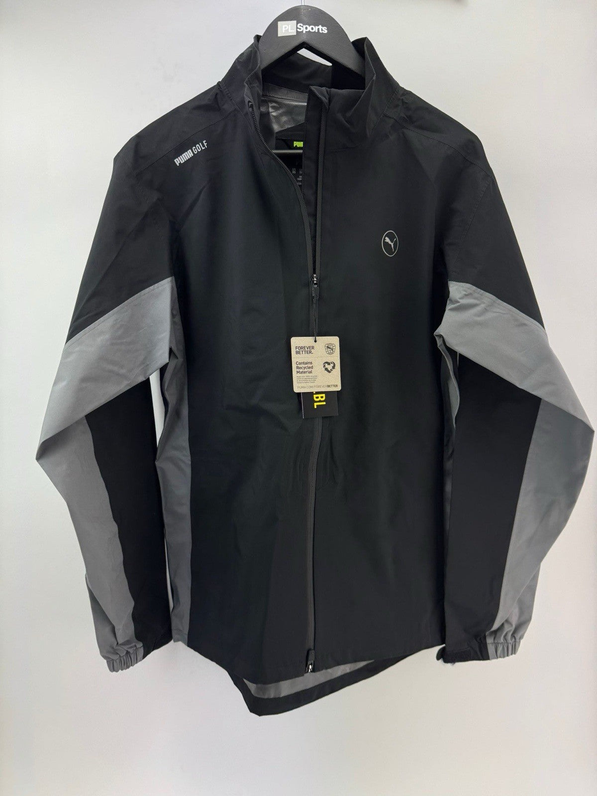 Puma Golf Mens DRYLBL Waterproof Rain Jacket Size Small Black Slate New /306520