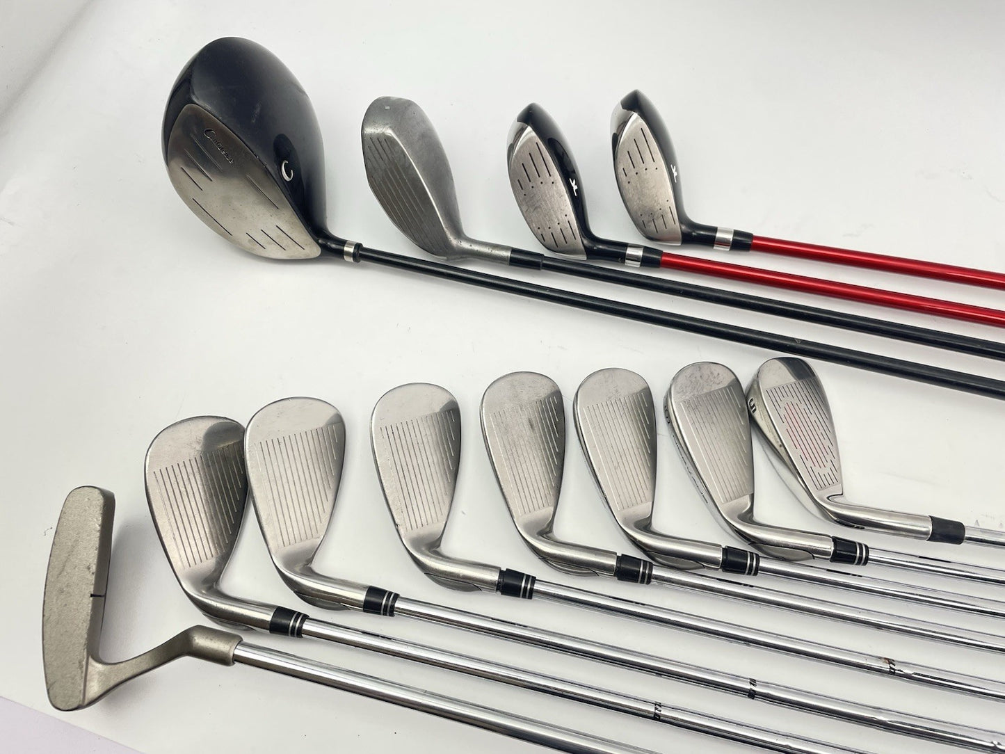 Mens Golf Package Set 12 Clubs Regular Flex /Right /New Grips /Powakaddy Bag6