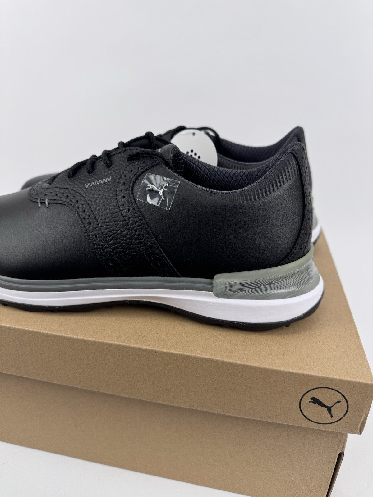 Puma Avant Golf Shoes Men's Size UK 10.5 Waterproof Black Premium/318421