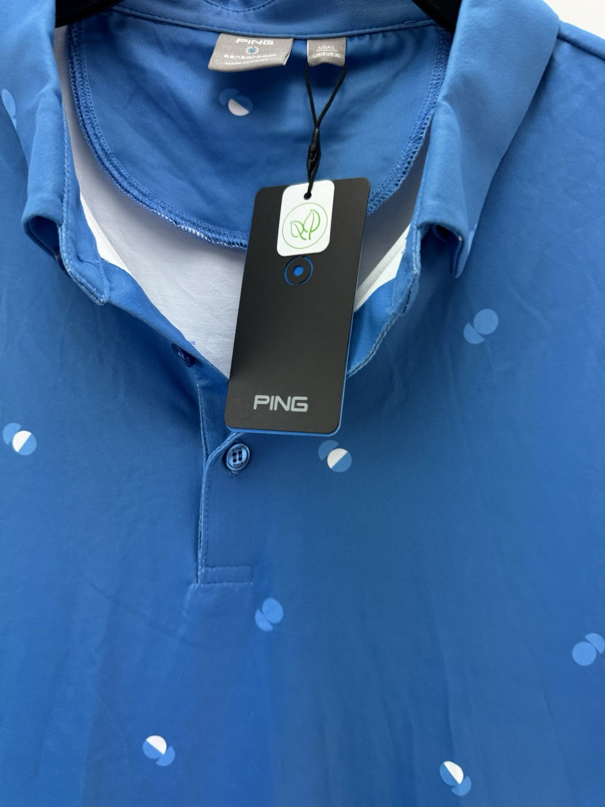 Ping Golf Mens Polo Shirt Two Tone UK XL /Short Sleeve /Blue /New /275616