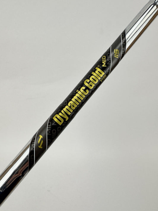 Dynamic Gold Mid 115 Iron Shaft X100 X Flex Steel 35” /0.355 Tapered /350390