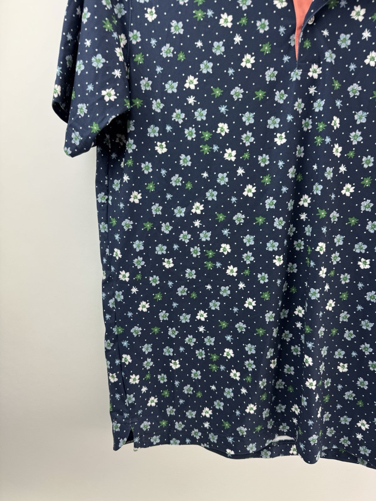 Puma Golf Mens Polo Shirt Cloudspun Floral UK Small /Navy /New /256361