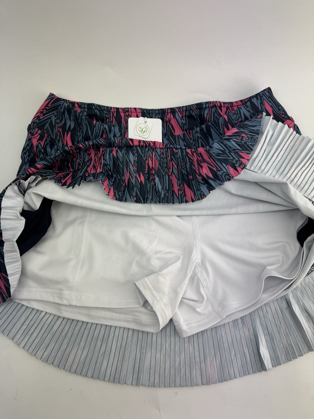 Ping Georgia Ladies Golf Skort UK Size 8/ Pleated/  Navy Multi/ Brand New/ 309699