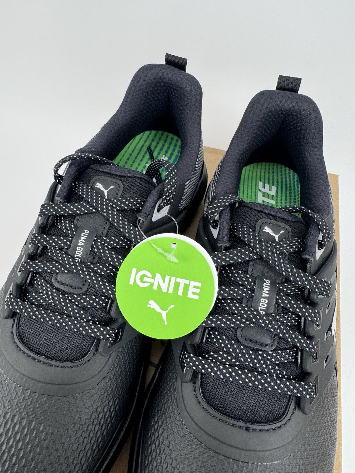 Puma Ignite Elevate 2 Tour Men's Golf Shoes Size UK 10 Black Waterproof/319215
