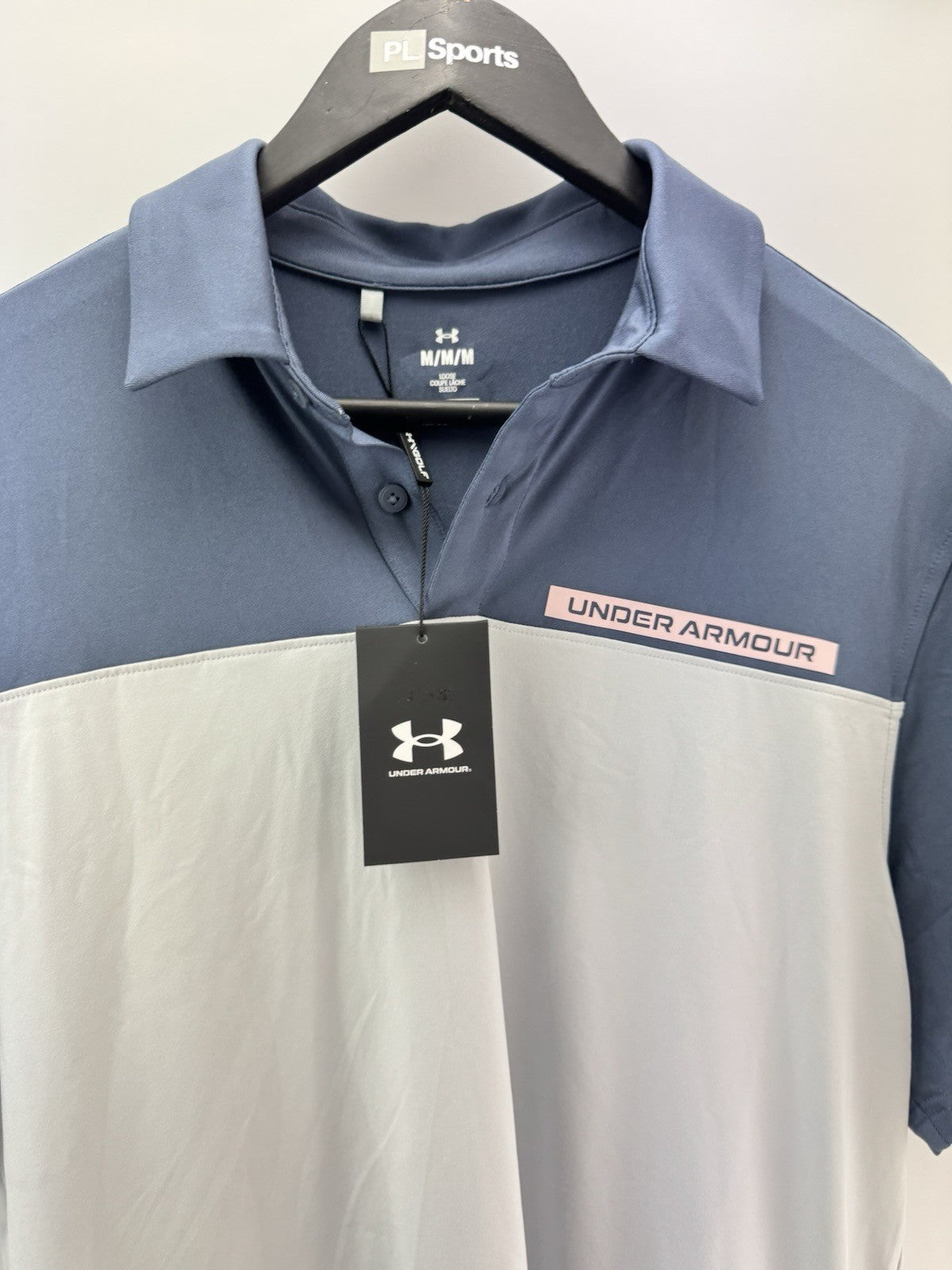 Under Armour Golf Polo T2G Colour Block Mens UK Medium /New /285083