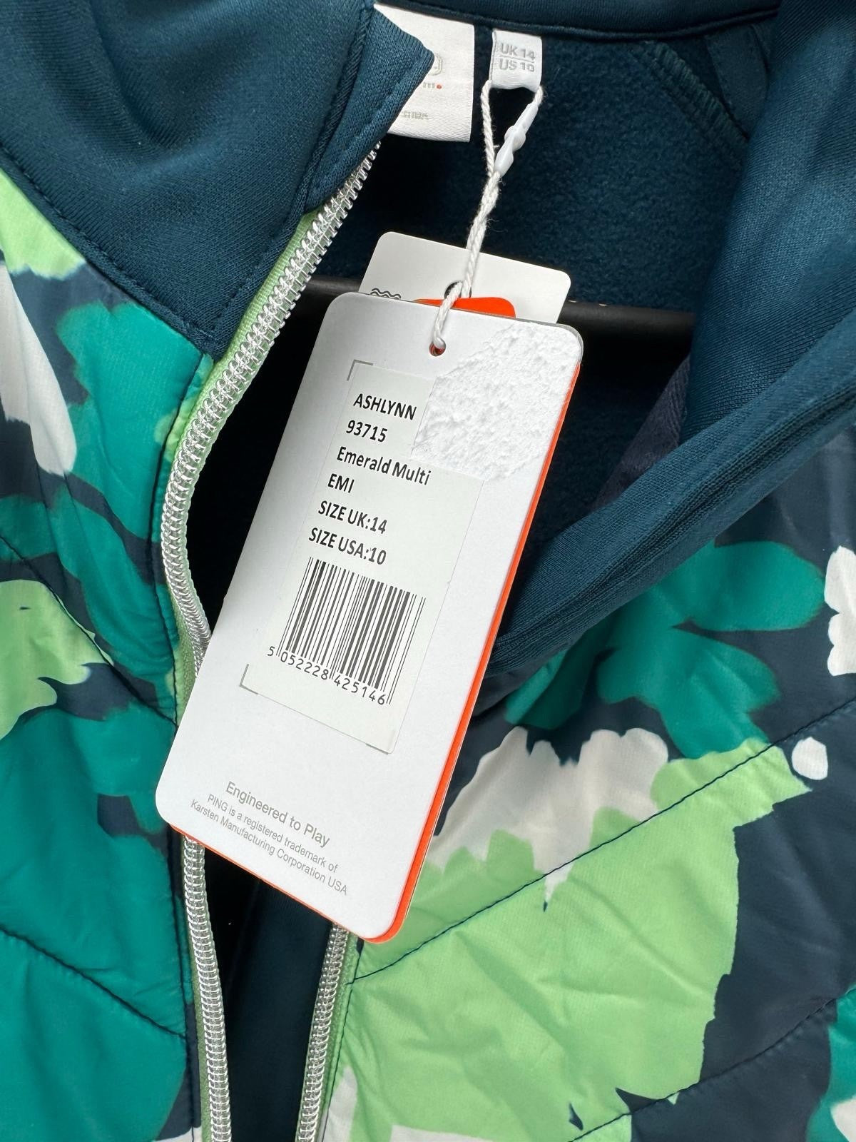 Ping Golf Womens Jacket Ashlynn Sensorwarm Full Zip UK 14/New /307645