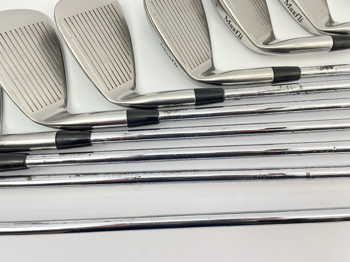 Mens Golf Package Set 12 Clubs Maxfli Regular Steel /Right /New Grips /Cart Bag11