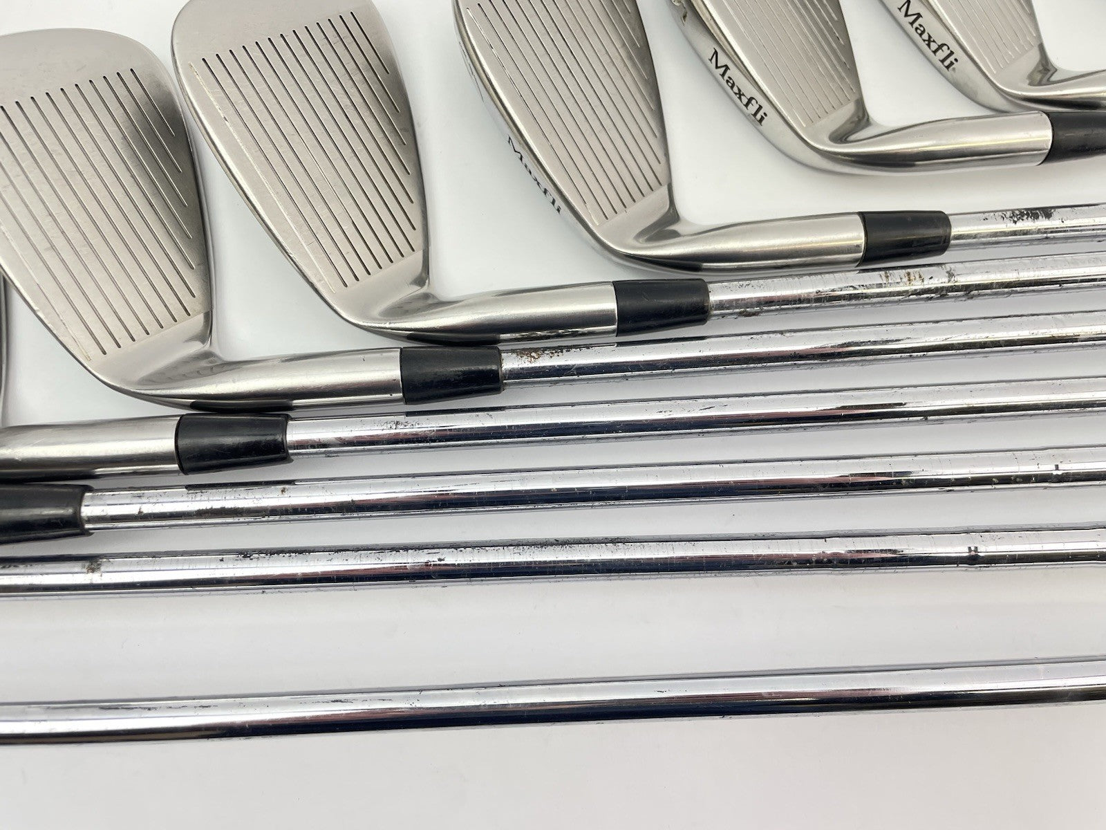 Mens Golf Package Set 12 Clubs Maxfli Regular Steel /Right /New Grips /Cart Bag11