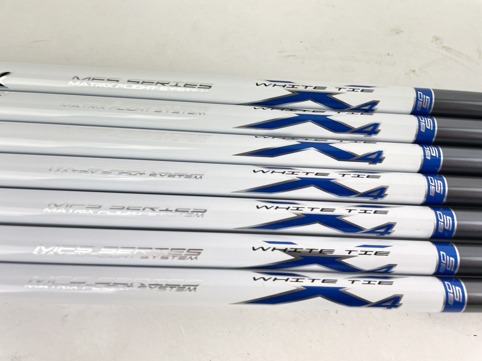 Matrix Ozik Iron Shaft Set White Tie (7) X4 60S Stiff Graphite 42/0.370/New2
