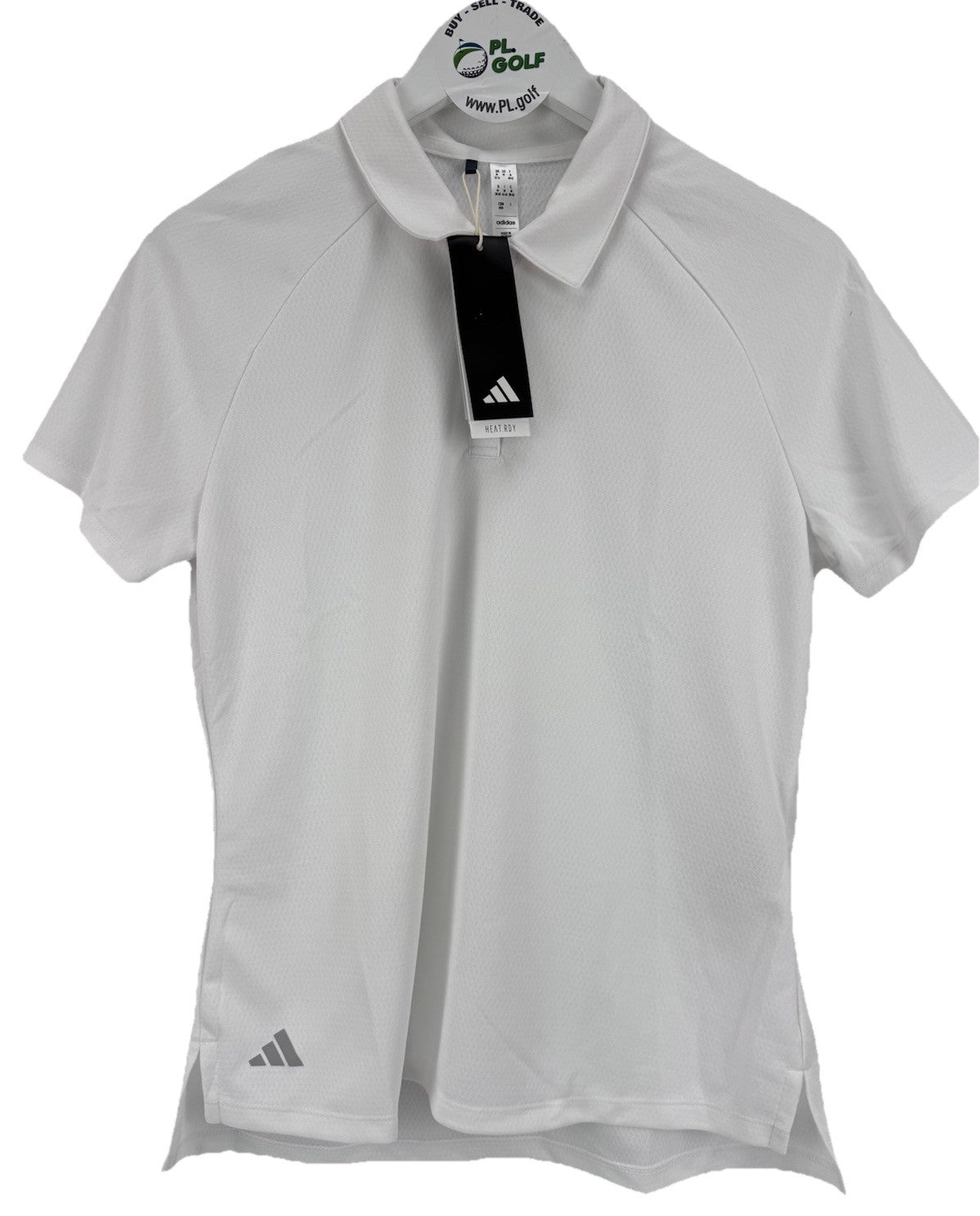 adidas Women’s Ultimate365 HEAT.RDY White Golf Polo Shirt Size Large/ 318010