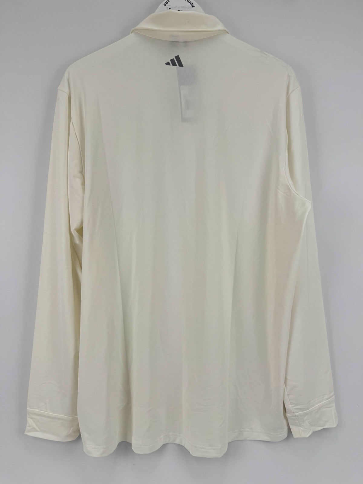Adidas Core LS Polo Shirt Men's XL Cream Long Sleeve Golf Wear/329626