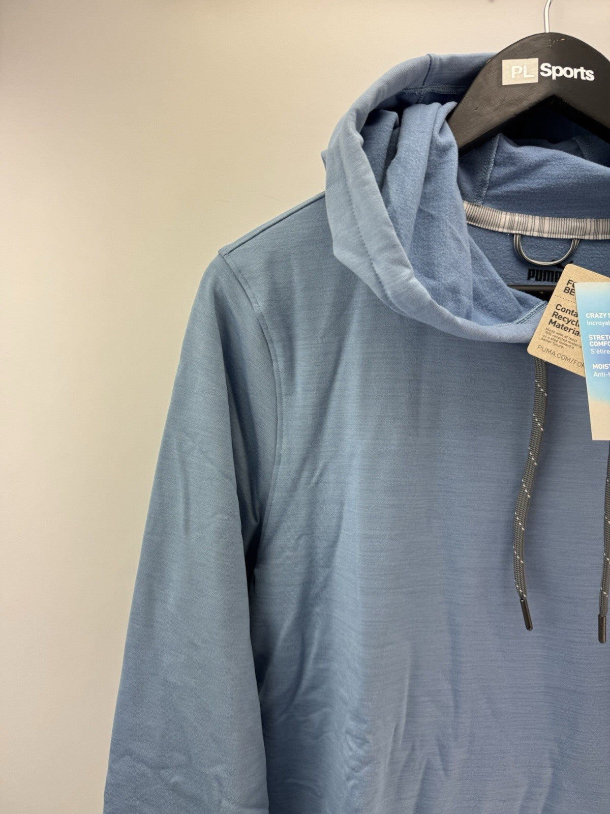 Puma Golf Hoodie Cloudspun Patch Blue Mens UK Small /New /300562