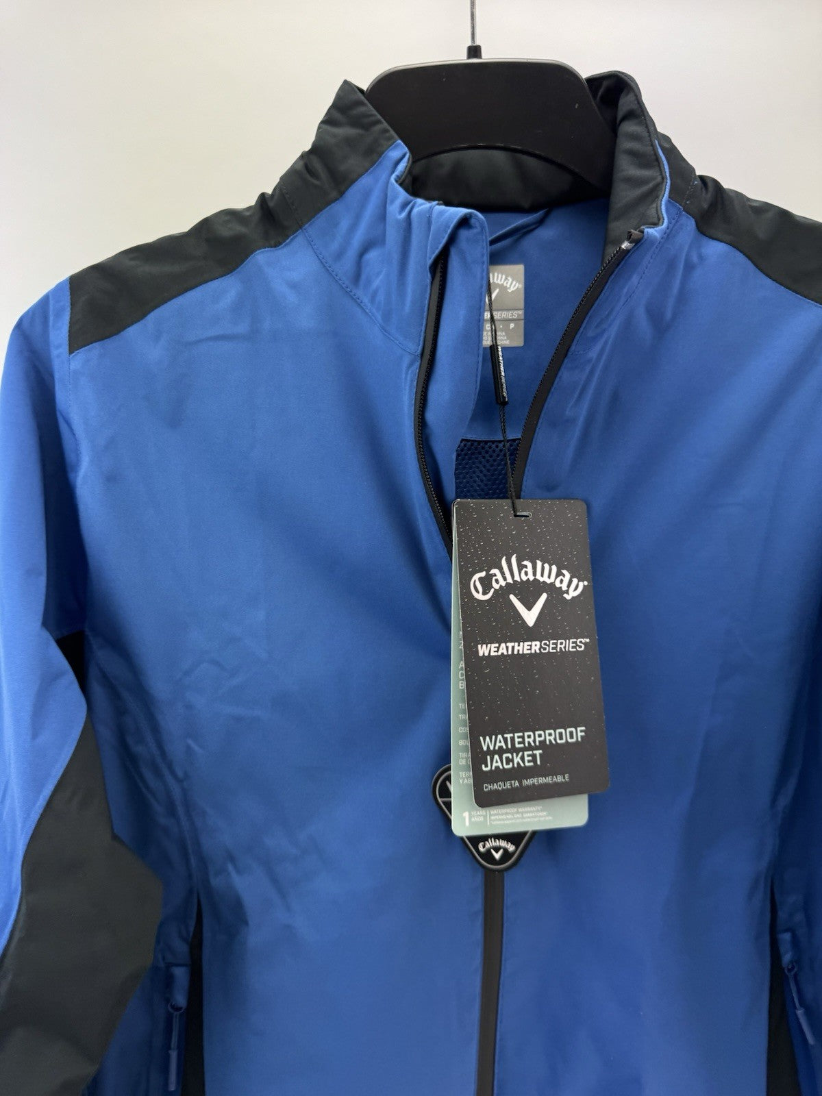 Callaway Stormlite II Waterproof Jacket Blue /Full Zip /UK Small /New /275624