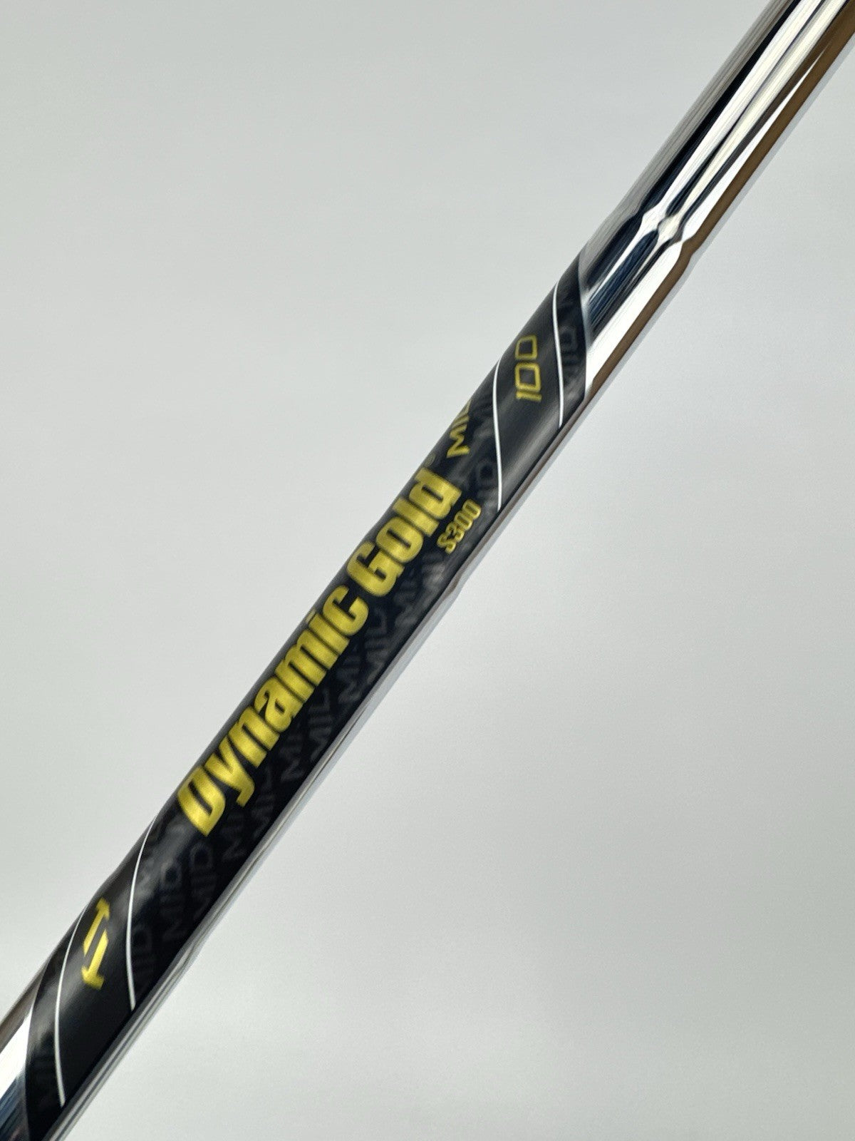 Dynamic Gold Mid 100 Iron Shaft S300 Stiff Flex Steel 35.5”/0.370 Parallel/317485