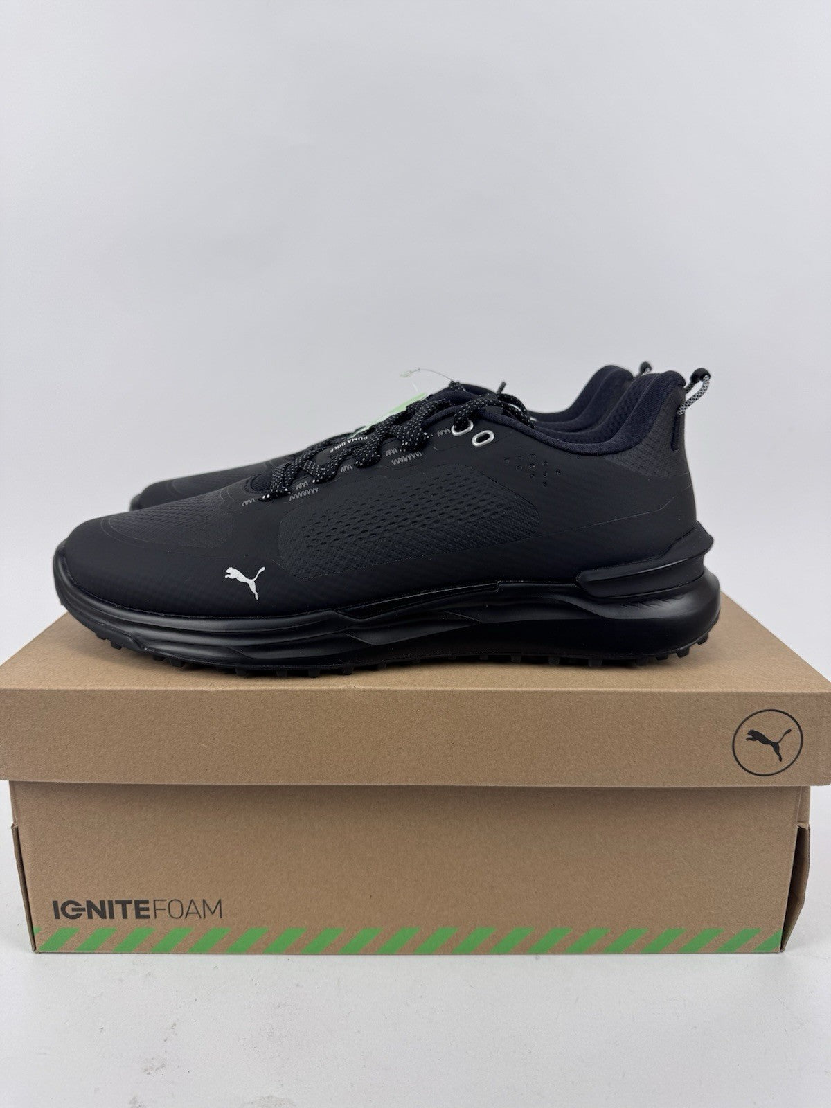 Puma IGNITE Elevate X Golf Shoes Men's Size UK 7.5 Black Waterproof/320260