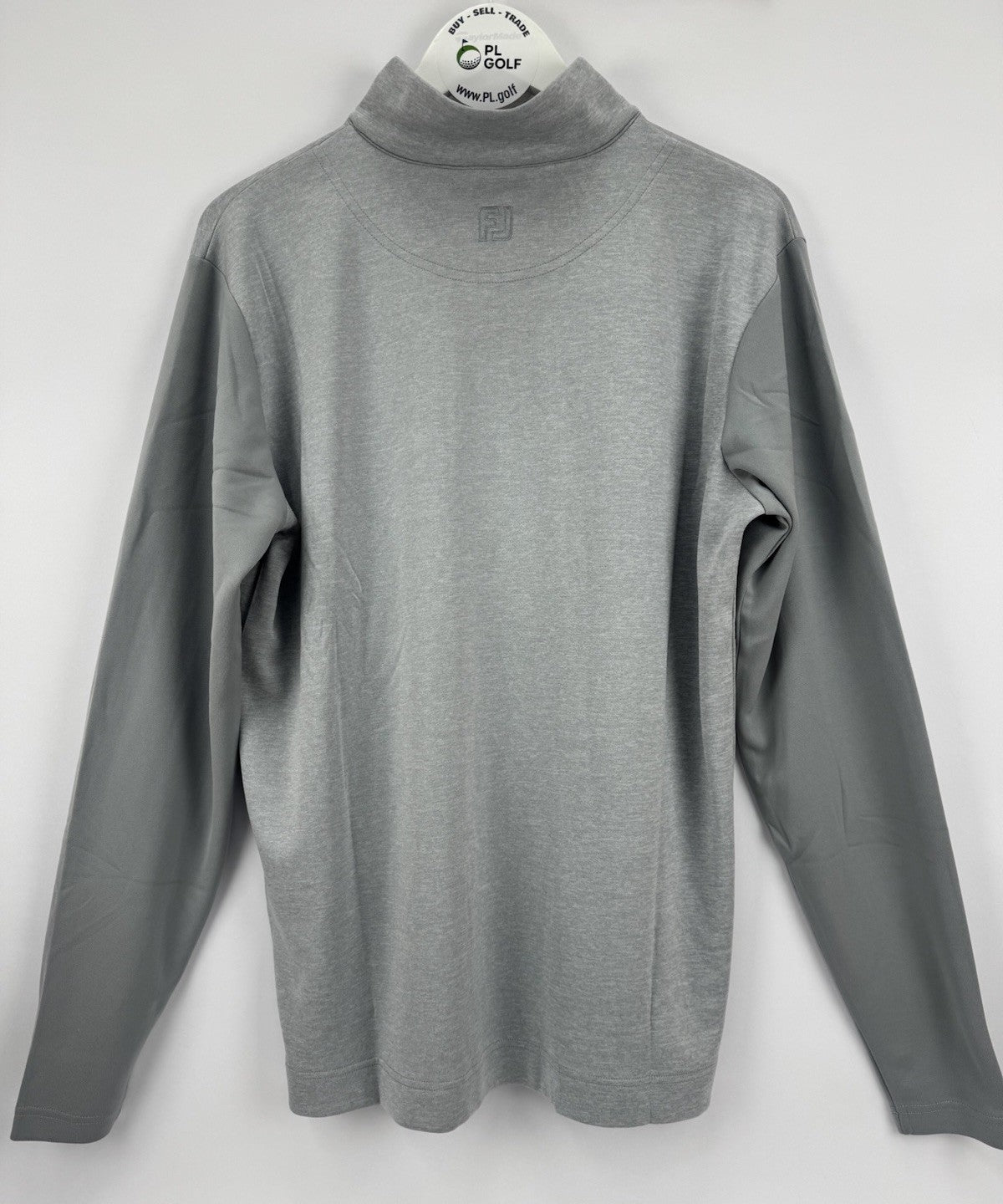 FootJoy Tonal Heather Chill-Out Pullover Mens Size Large Grey Long Sleeve/327238