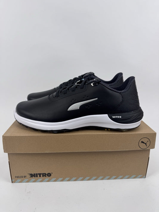 Puma Phantomcat Nitro Men's Golf Shoes Size UK 9.5 Black Silver Yellow/320160