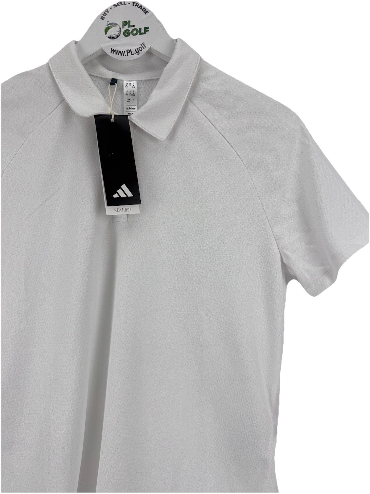 adidas Women’s Ultimate365 HEAT.RDY White Golf Polo Shirt Size Large/ 318013
