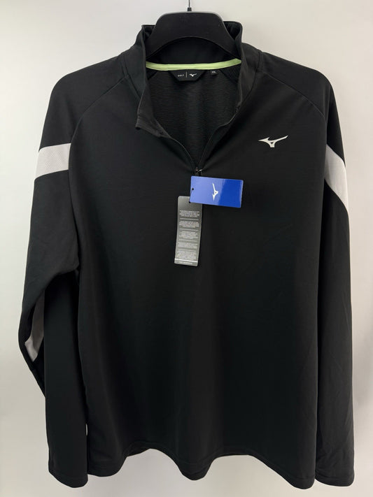 Mizuno Golf Pullover Breath Thermo Drop 1/4 Zip Black UK XXL /New /231270