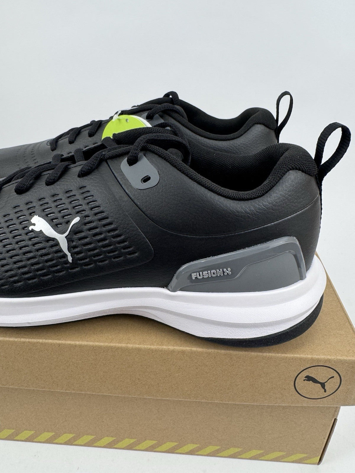 Puma Fusion Plus Spiked Golf Shoes Men's Size 9 Black Waterproof/318621