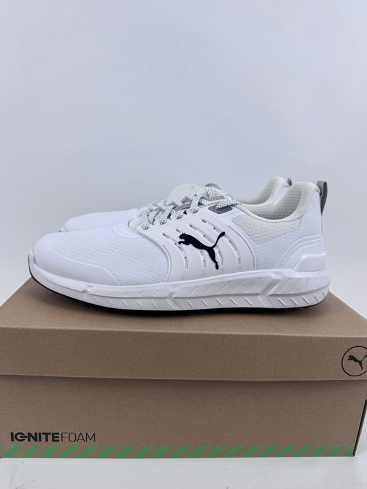 Puma Ignite Elevate 2 Tour Men's Golf Shoes Size UK 8 White Waterproof/319260