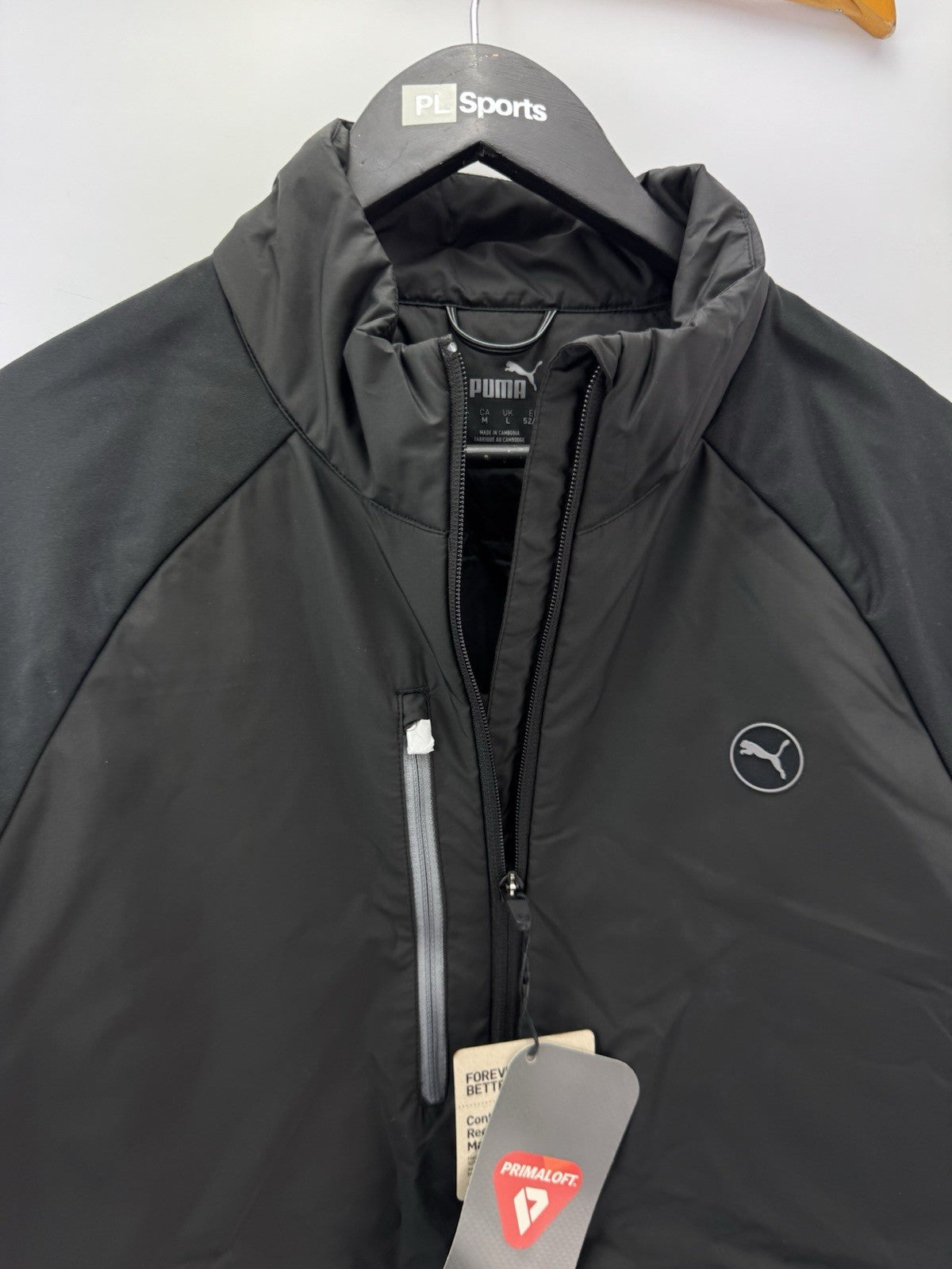 Puma Mens Golf Jacket Hielands Insulated Full Zip UK Large /Black /New /300923
