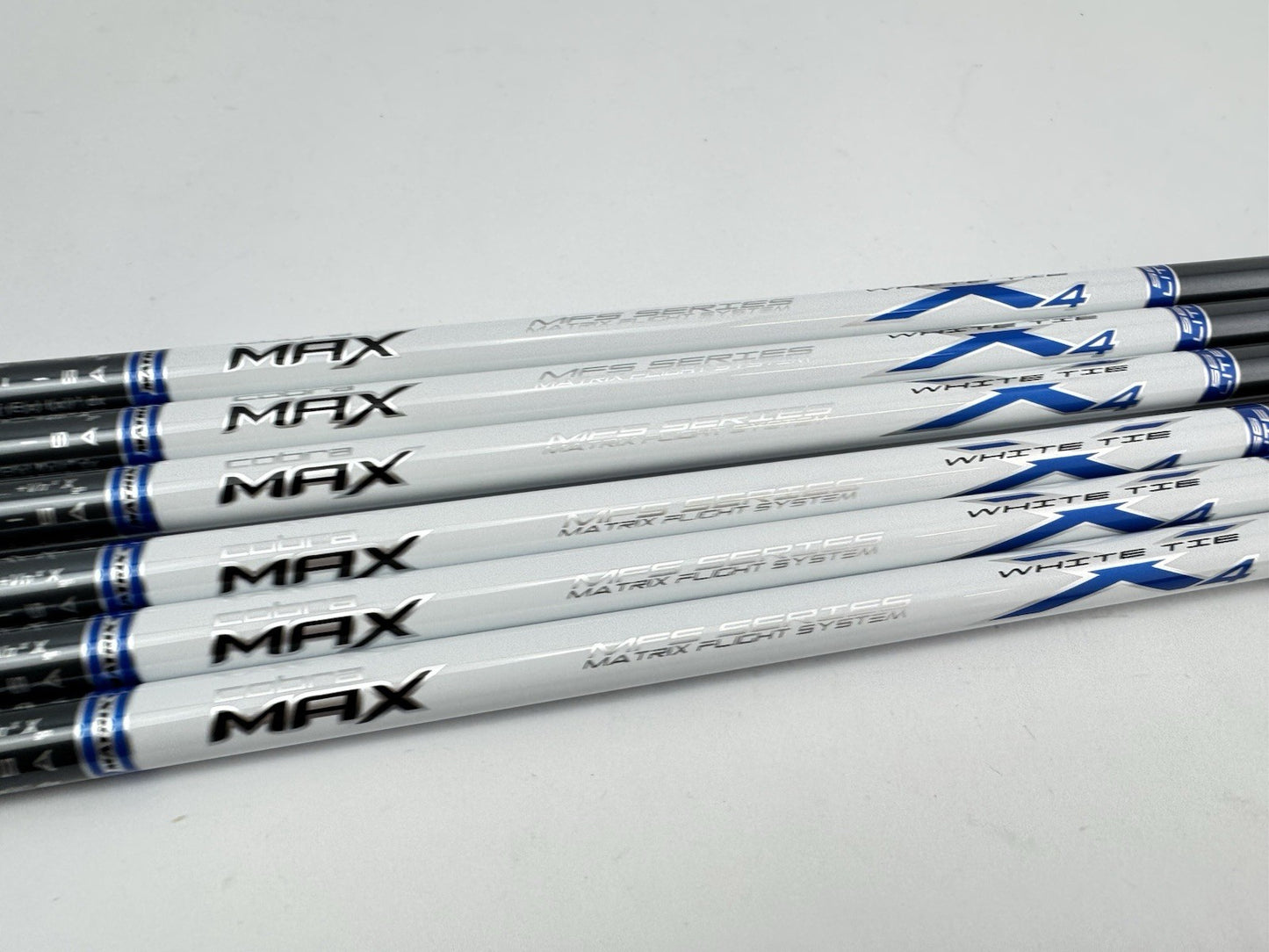 Matrix Ozik White Tie Iron Shaft Set (7) X4 Lite Senior Graphite 42”/0.370/New2