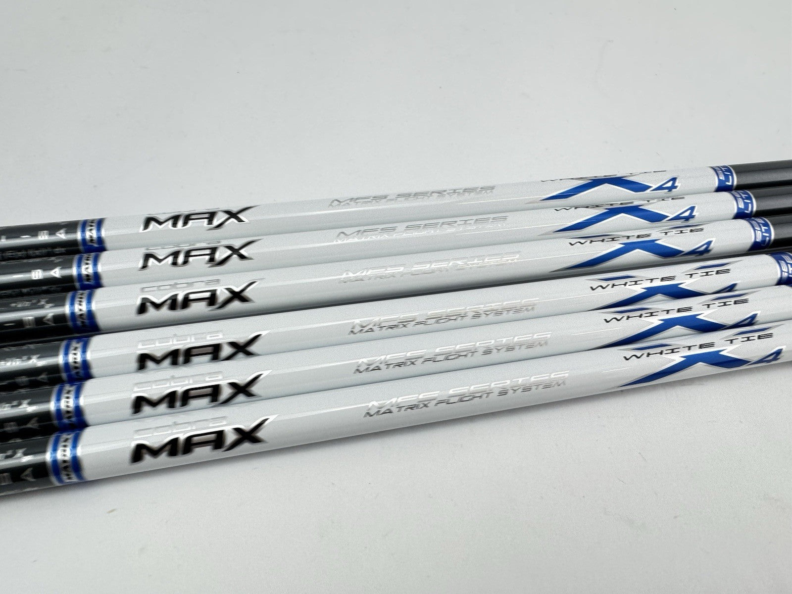 Matrix Ozik White Tie Iron Shaft Set (7) X4 Lite Senior Graphite 42”/0.370/New2