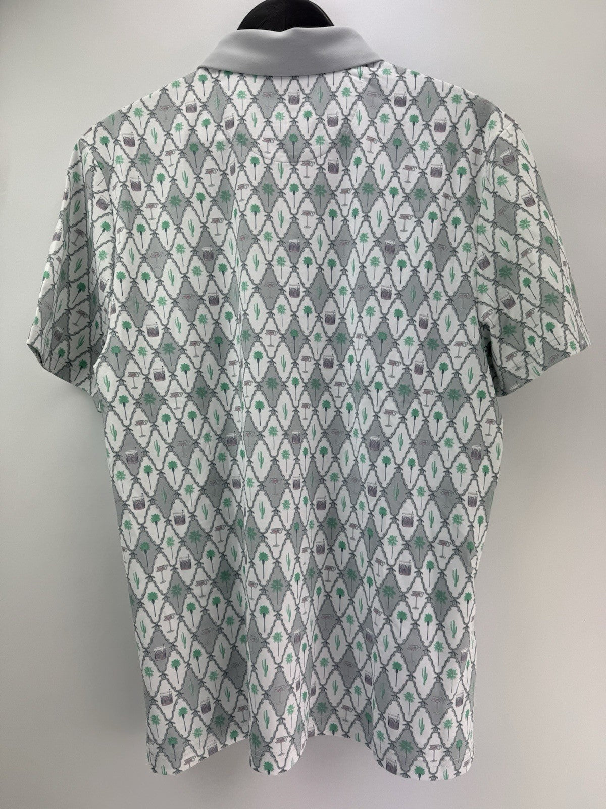 Men’s Original Penguin All Over Cocktail Print Golf Polo Size UK Small/ 311158