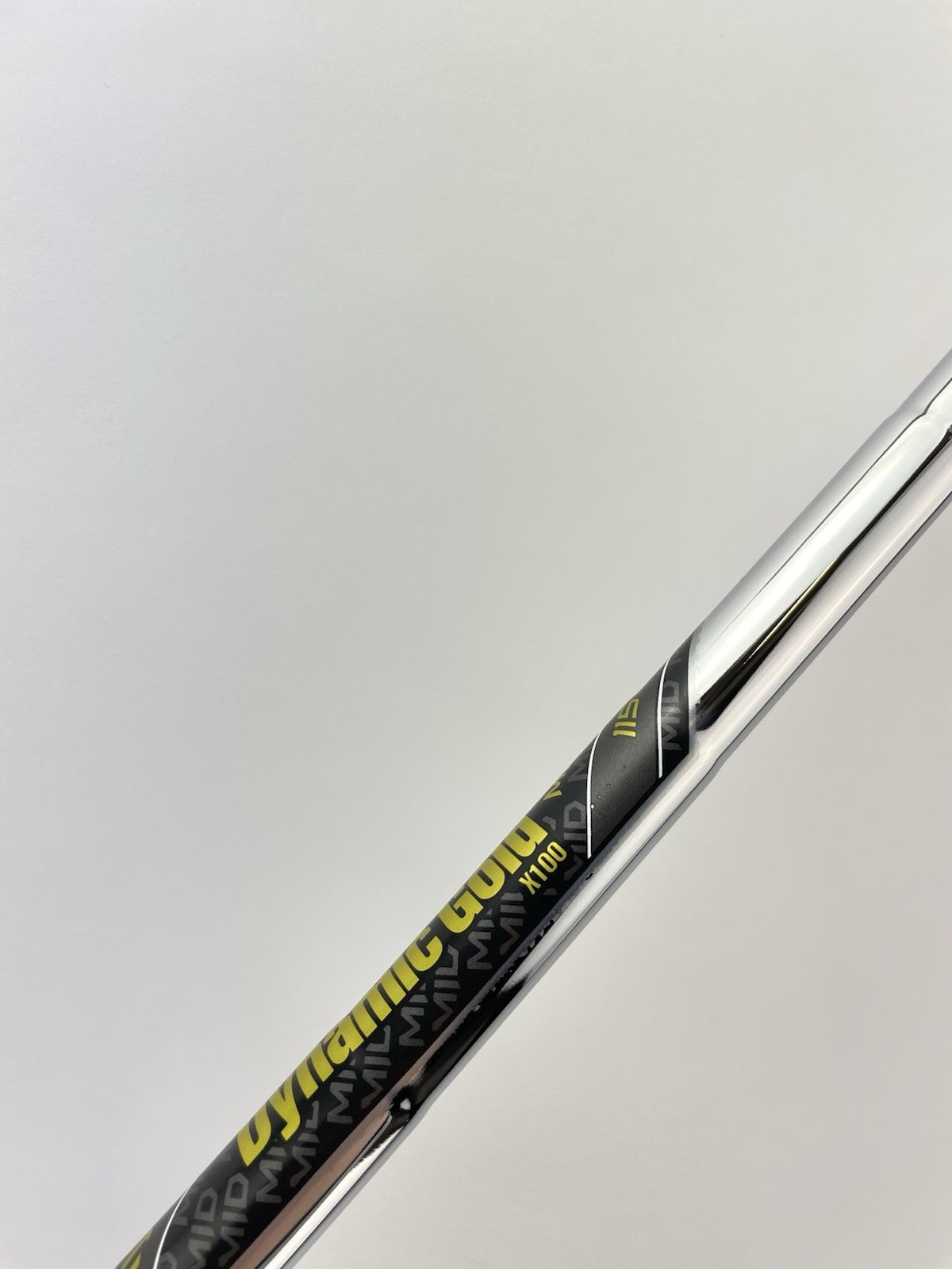 Dynamic Gold Mid 115 Iron Shaft X100 X Flex Steel 35.25” /0.355 Tapered /291616