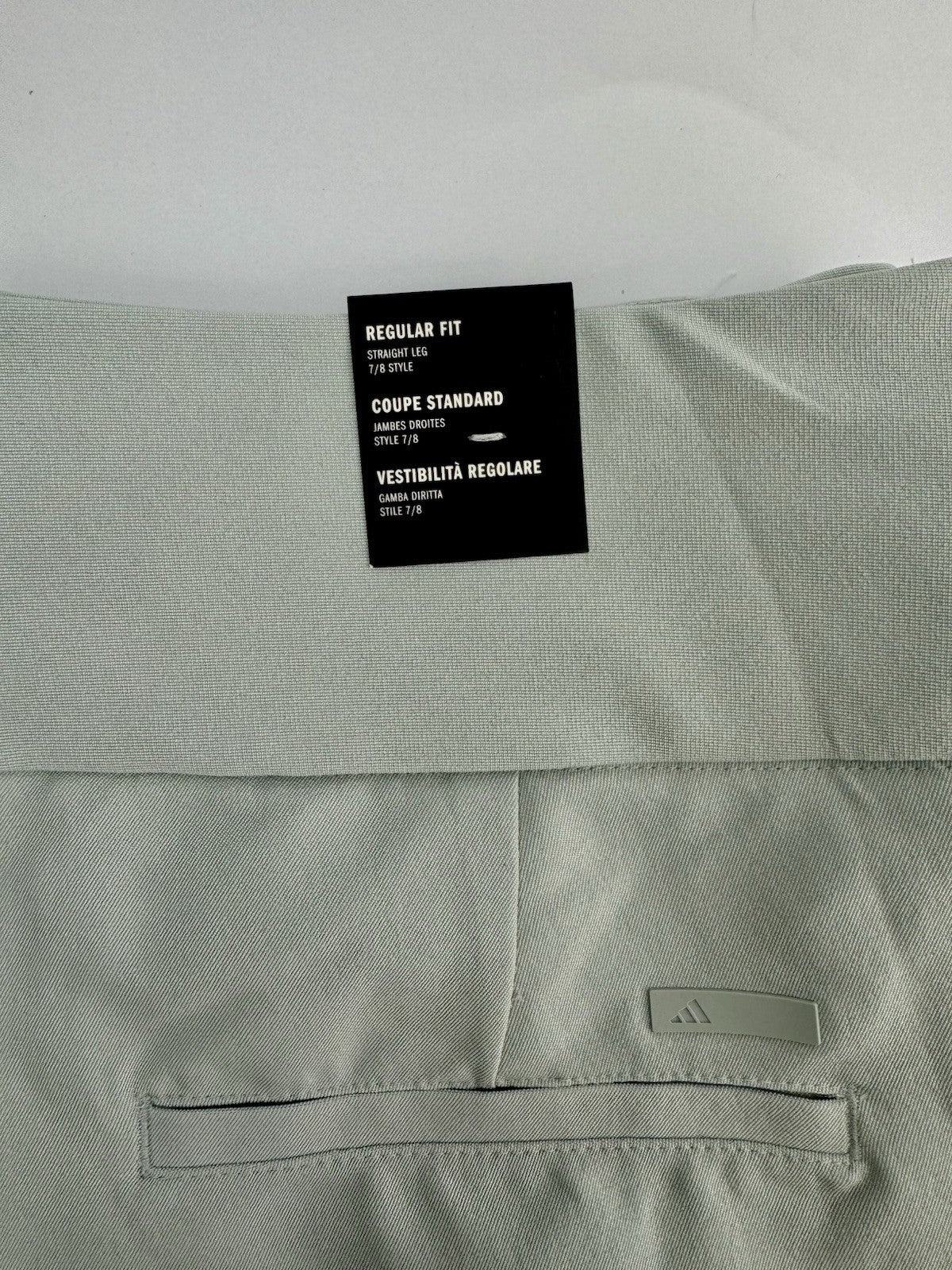Women’s adidas 7/8 Style Straight Leg Golf Trousers Grey Size Large/New/ 309871