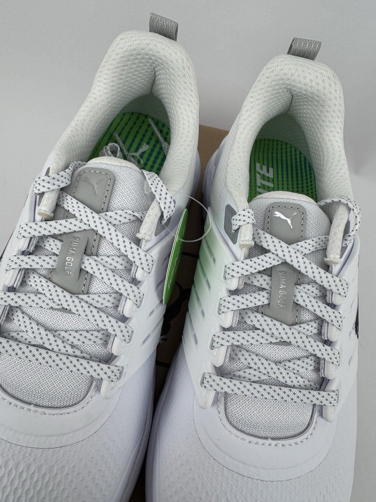 Puma Ignite Elevate 2 Tour Men's Golf Shoes Size UK 8 White Waterproof/322995
