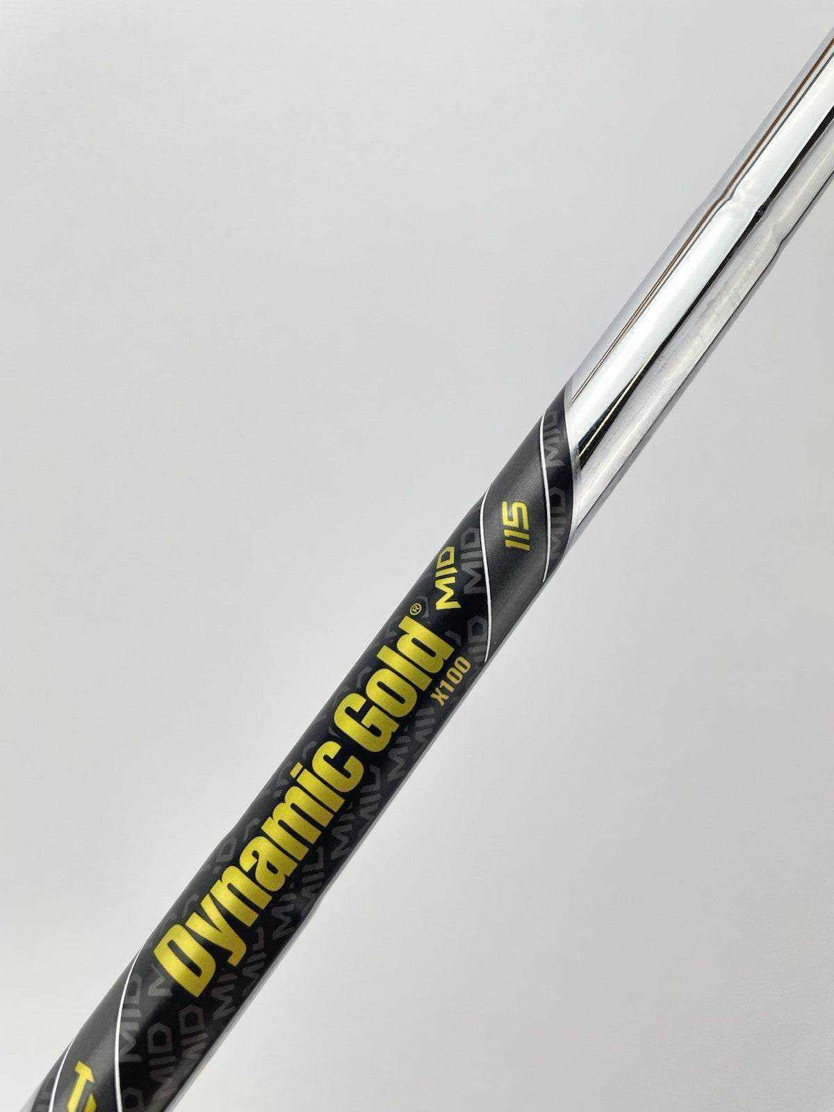 Dynamic Gold Mid 115 Iron Shaft X100 X Flex Steel 35.5” /0.355 Tapered /297235