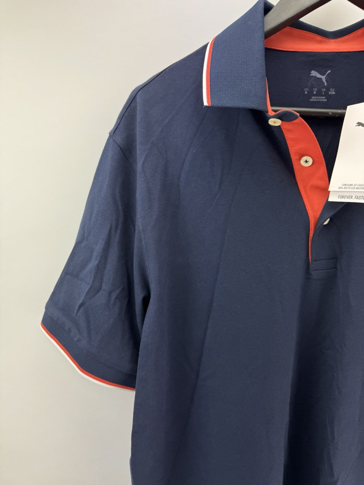 Puma Golf Mens Polo Shirt Modalon Queen City UK Large /Navy /New /285232
