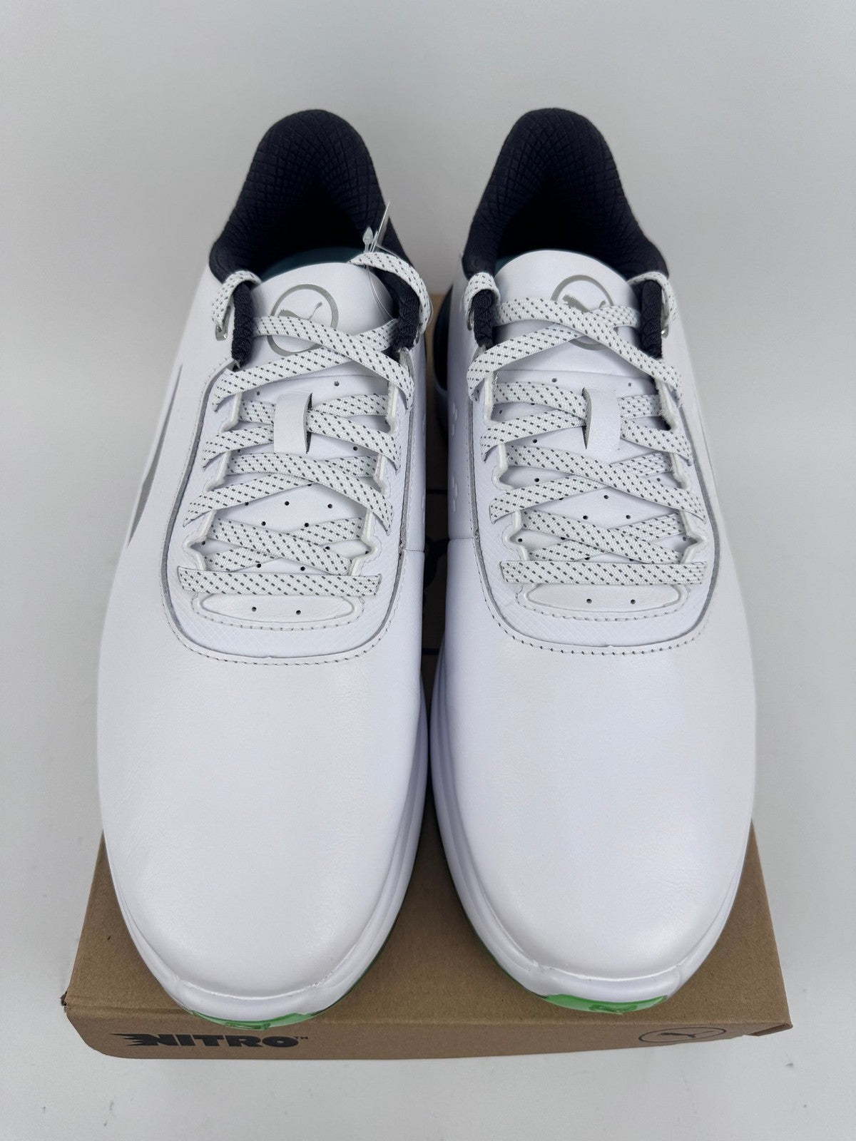 Puma Phantomcat Nitro Men's Golf Shoes Size UK 10 White Black Fluro/319114