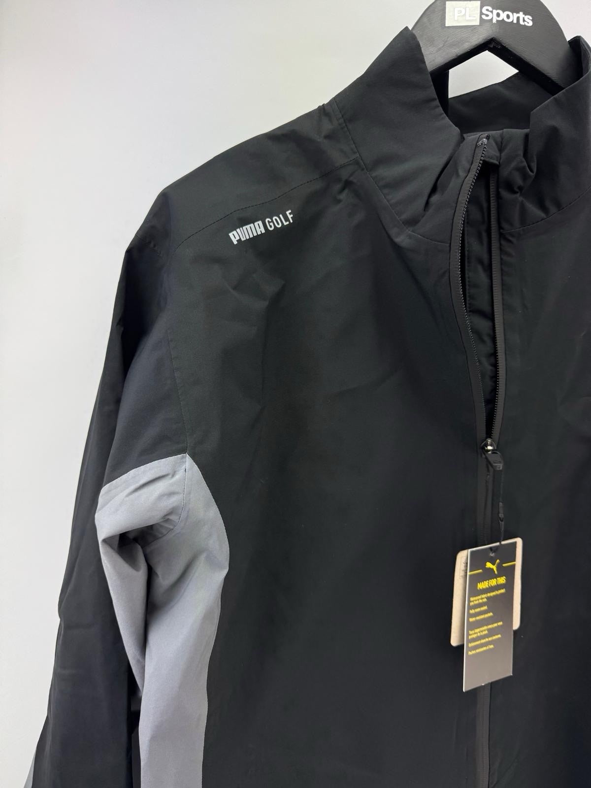 Puma Golf Mens DRYLBL Waterproof Rain Jacket Size Small Black Slate New /307532