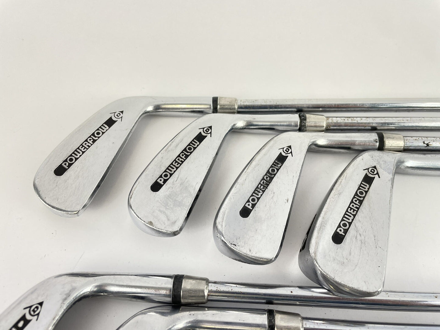Dunlop Golf Powerflow Irons 3-PW Regular Steel /Right /New Grips /44471