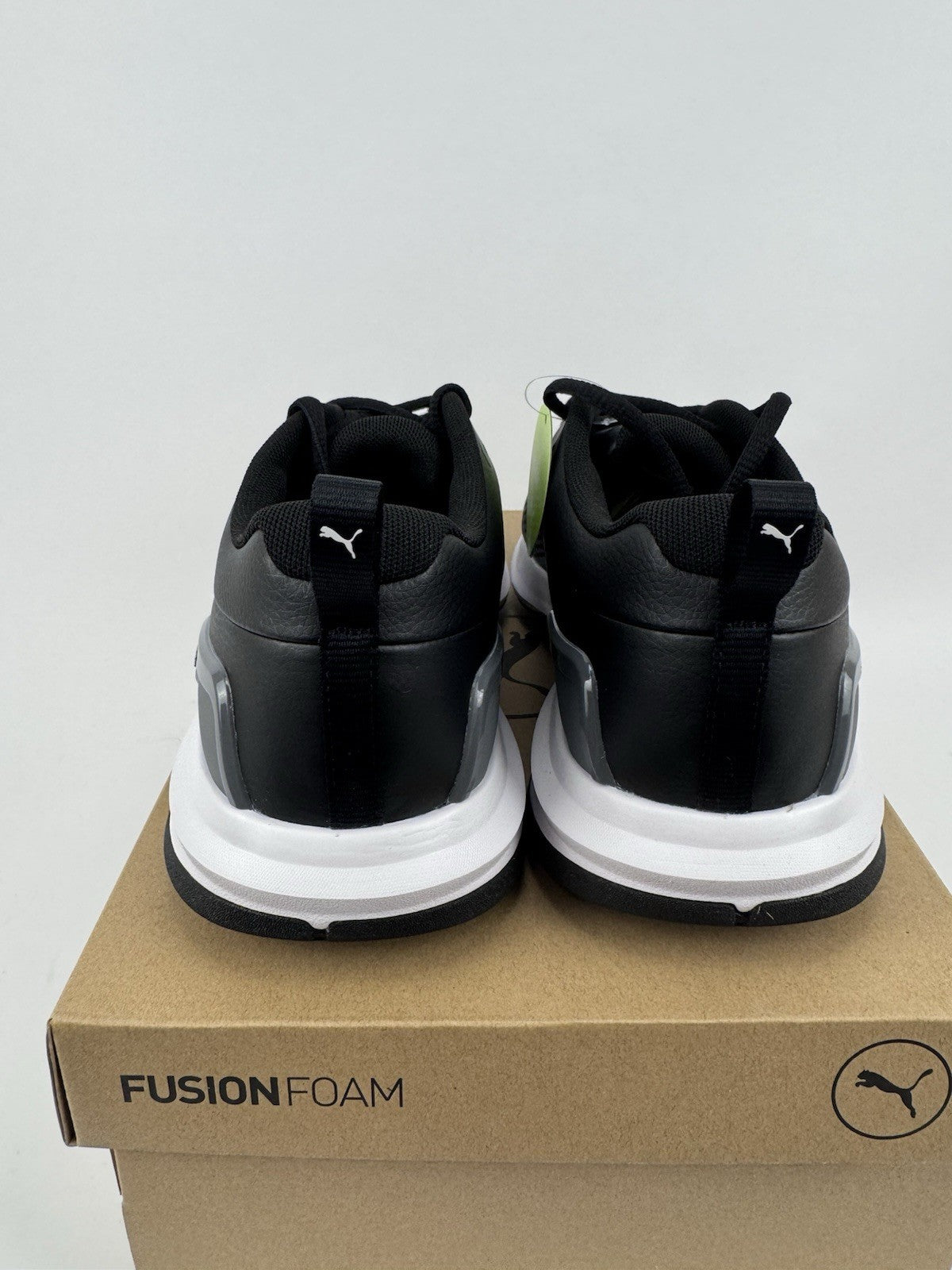 Puma Fusion Plus Spiked Golf Shoes Men's Size 7.5 Black Waterproof/323109