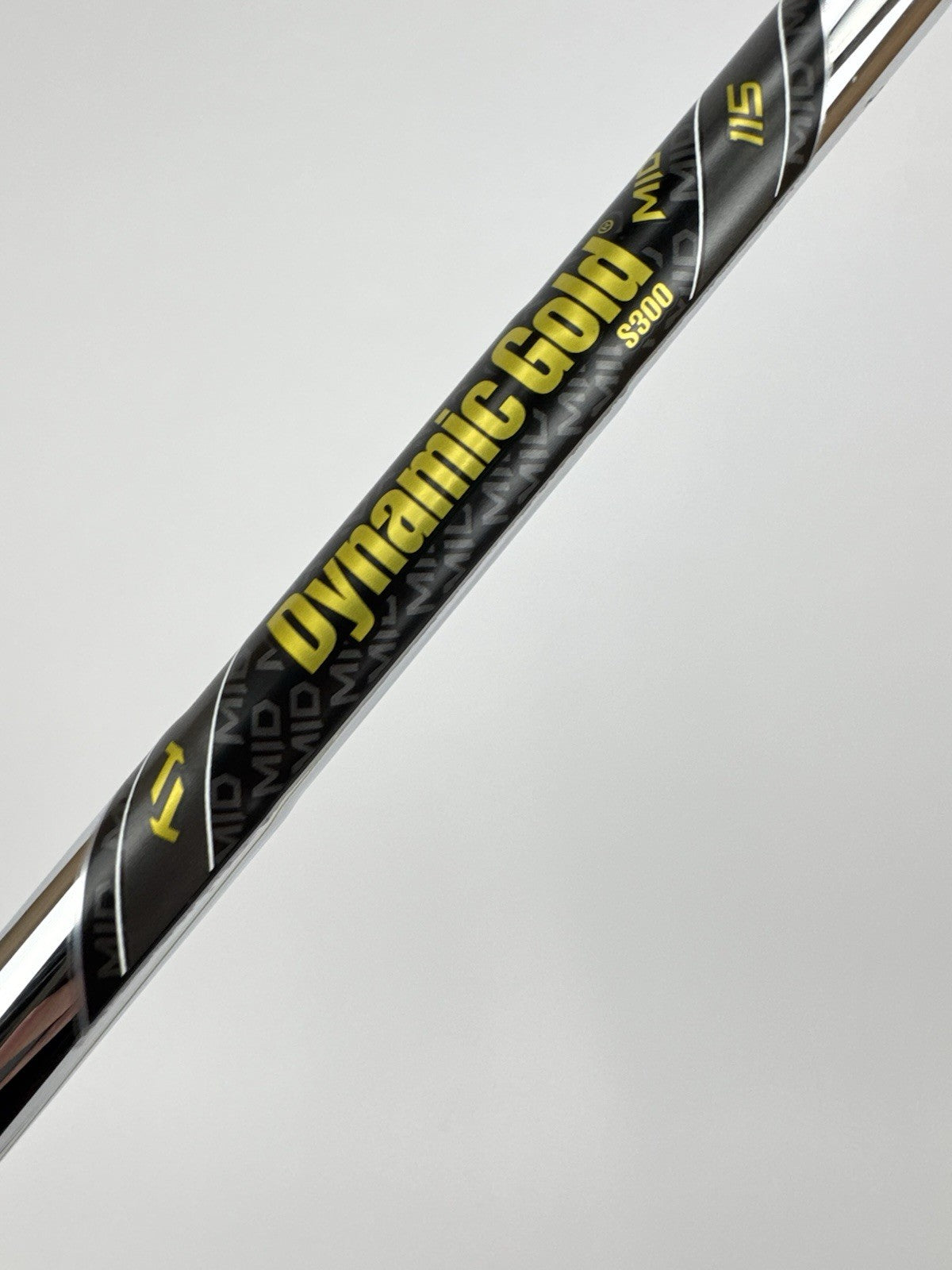 Dynamic Gold Mid 115 Iron Shaft S300 Stiff Flex Steel 35” /0.355 /315033