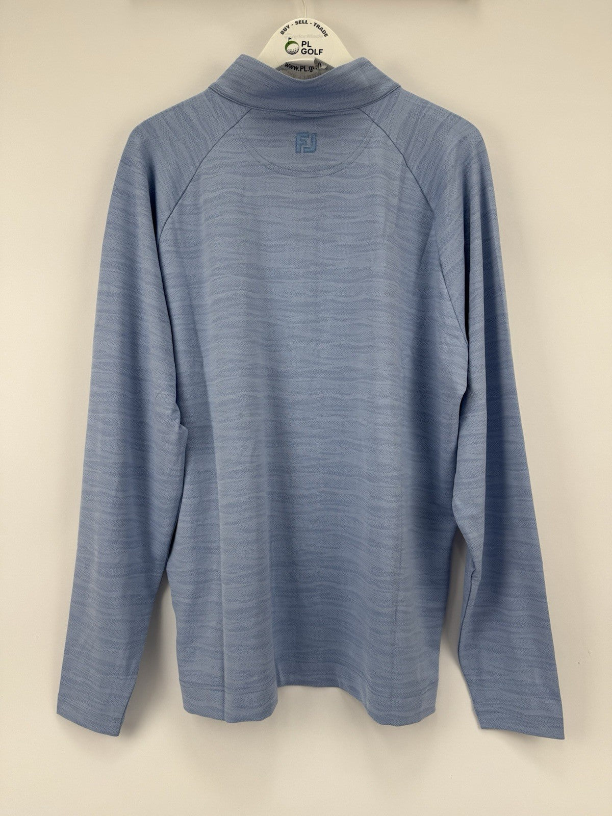 FootJoy Golf Wave Jacquard Chill-Out Zip Pullover Men's Size XL Blue Jay/3301010