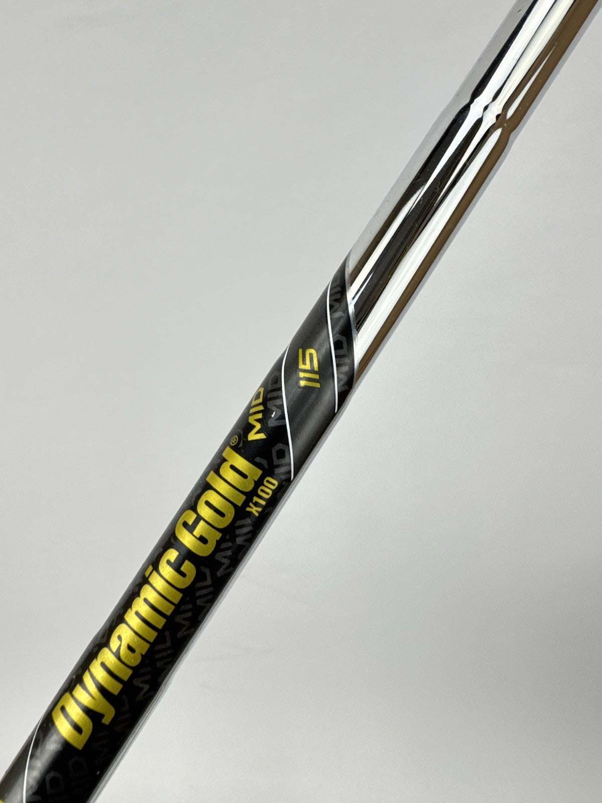 Dynamic Gold Mid 115 Iron Shaft X100 X Flex Steel 36.25” /0.370 Parallel /348546