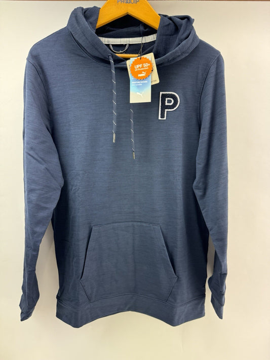Puma Golf Mens Hoodie Pullover Cloudspun Patch /Navy /UK Small /New /207940