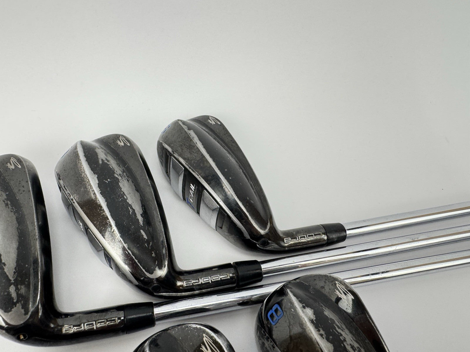 Cobra T Rail Irons Left Handed 5-PW Regular Flex Steel /Midsize Grips /356063