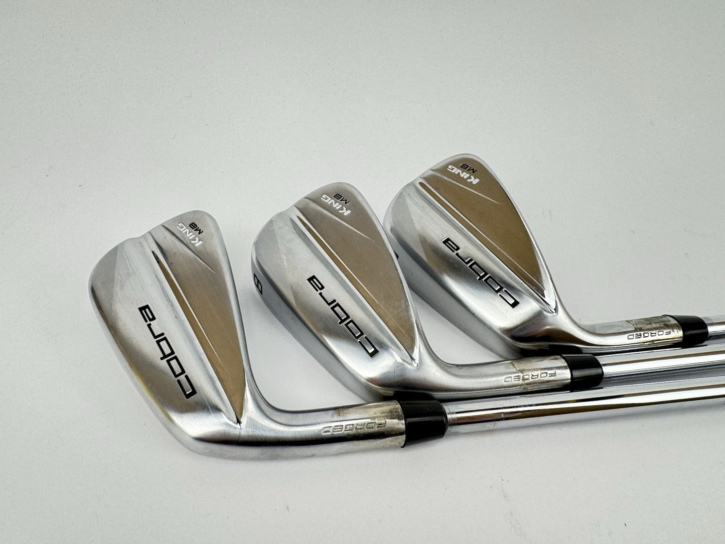 Cobra King MB Irons 6,8+PW Left Handed Elevate MPH Stiff Steel /New Shaft/325740
