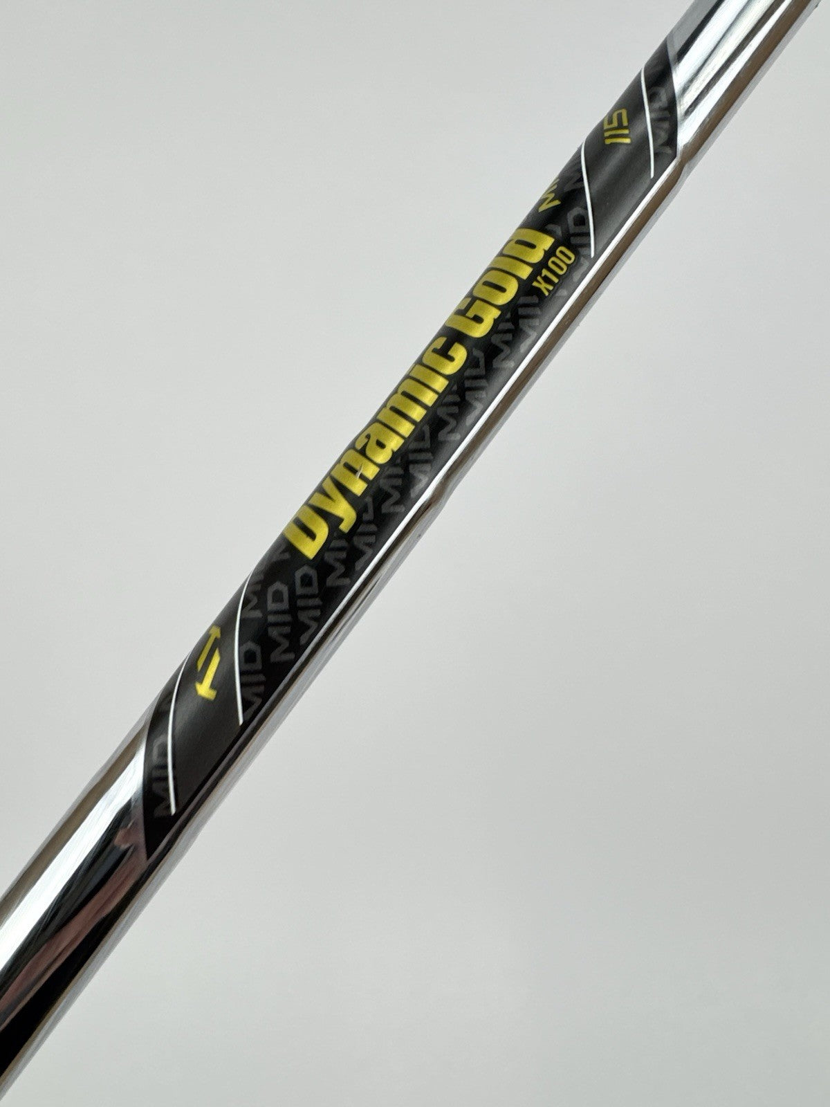 Dynamic Gold Mid 115 Iron Shaft X100 X Flex Steel 35.25” /0.355 Tapered /327014
