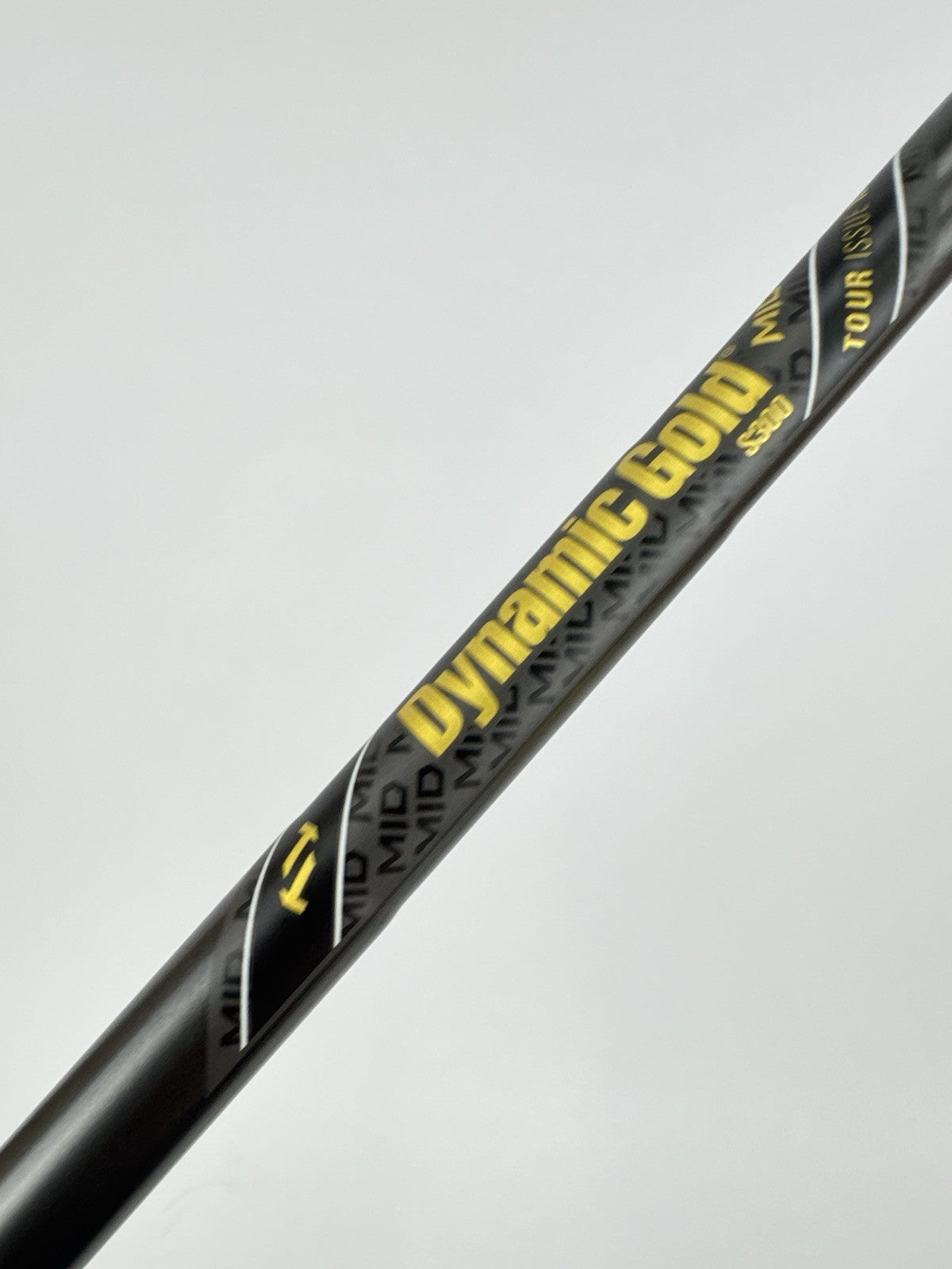 Dynamic Gold Tour Issue Iron Shaft Mid S300 Stiff Steel Blackout 36” /330254